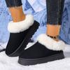Thick Bottom Furry Snow Boots Women 2025 Winter Soft Chunky Platform Fluffy Fur Ankle Boots Warm Short Plush Suede Casual Shoes