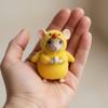 Рукоделие Валяние из шерсти Игла для валяния Мышь из войлока Ручная работа Фигурка Подарки Войлочные мыши Украшения Милая мышь Коллекционная мышь Пасха