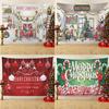 New Christmas Poster Tapestry Large Size Christmas Living Room Sofa Decoration Tapestry Peach Skin Hanging Cloth Painting