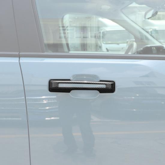 For -2025 Ford Maverick ABS Carbon Fiber Side Door Handle Overlay Cover Trim