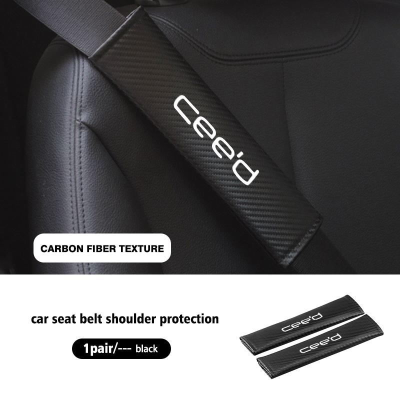 1/2PCS Car Safety Belt Shoulder Straps Cover Protection Padding For KIA K5 K2 Rio Optima Sportage Venga Sorento Stonic Forte sah256