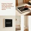 Wooden Frame Message  Letter Board Black White Changeable Letter Board  Restaurant Decor