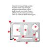 11-in-1 EDC Multi-tool Card Multifunctional 420 Stainless Steel Pocket Jar Bottle Opener Screwdriver Spanner Ruler Outdoor Tools