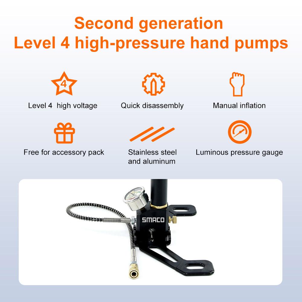 SMACO Diving Cylinder Inflator High Pressure Hand Pump