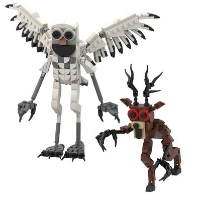 Горячая Игра 99 Ночей в Лесу Конструктор Олень Сова Сделай Сам Сборка MOC Модель Коллекция Кирпичики Игрушки для Детей Рождественские Подарки