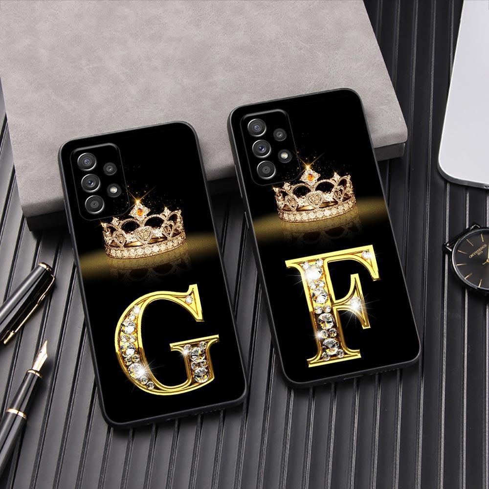 Первоначальная буква G F V H D P C B Чехол для телефона для Samsung Galaxy A57 A56 A37 A55 A36 5G A26 A54 A52 A35 A34 A25 A17 A16 15 A07 Чехол