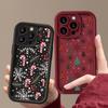 Phone Case For iPhone 16 15 14 Pro Max 11 12 13 Pro Max 7 8 Plus XR X XS Max SE Merry Christmas New Year Gifts Shockproof Cover