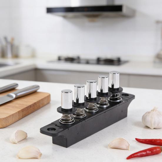 Кнопочный переключатель для вытяжки Пятипозиционный Серебристый Дизайн рояльных клавиш Пять независимых переключателей скоростей Панель переключателей Кухонный сменный переключатель