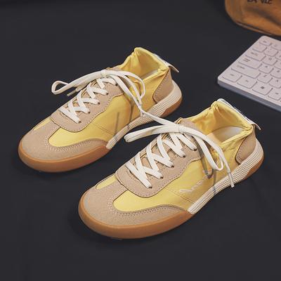 Туфли на платформе белые женские новые осенние универсальные повседневные студенческие кроссовки на шнуровке кроссовки женская обувь мода