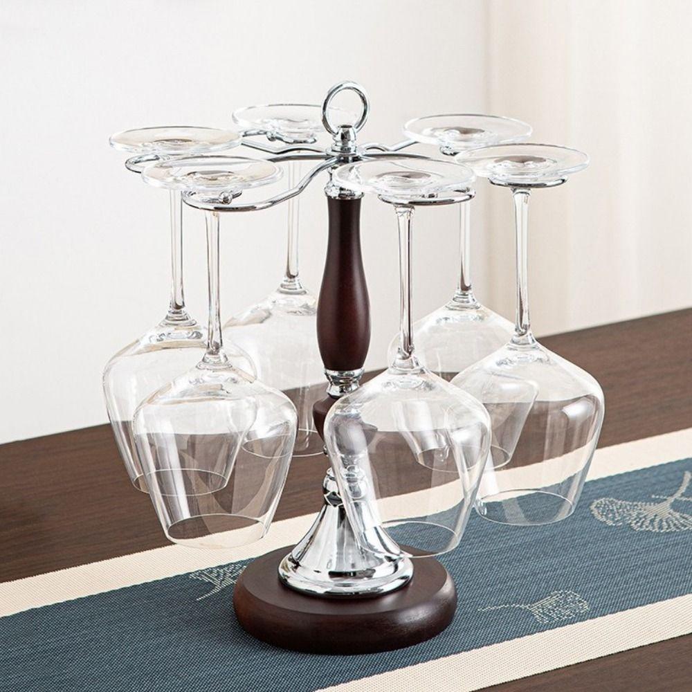 Large Capacity Glasses Wine Racks Freestanding Upside Down Wine Glass Holder Dining Room