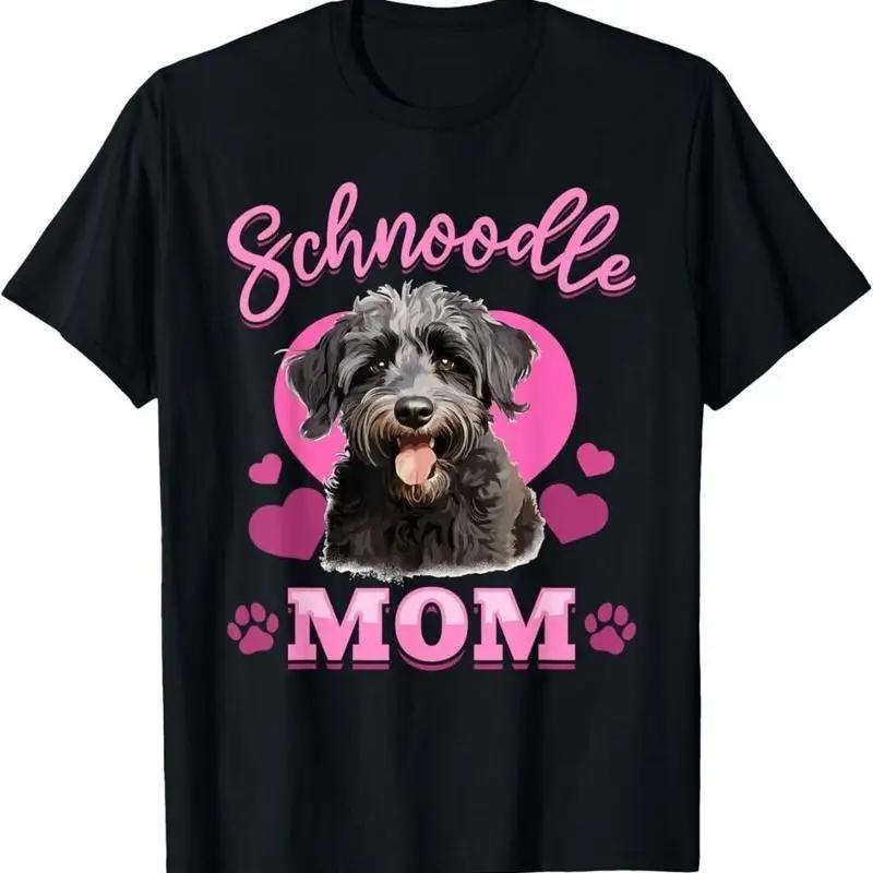 Schnoodle Snoodle Dog Breed Pet Mom black T Shirt