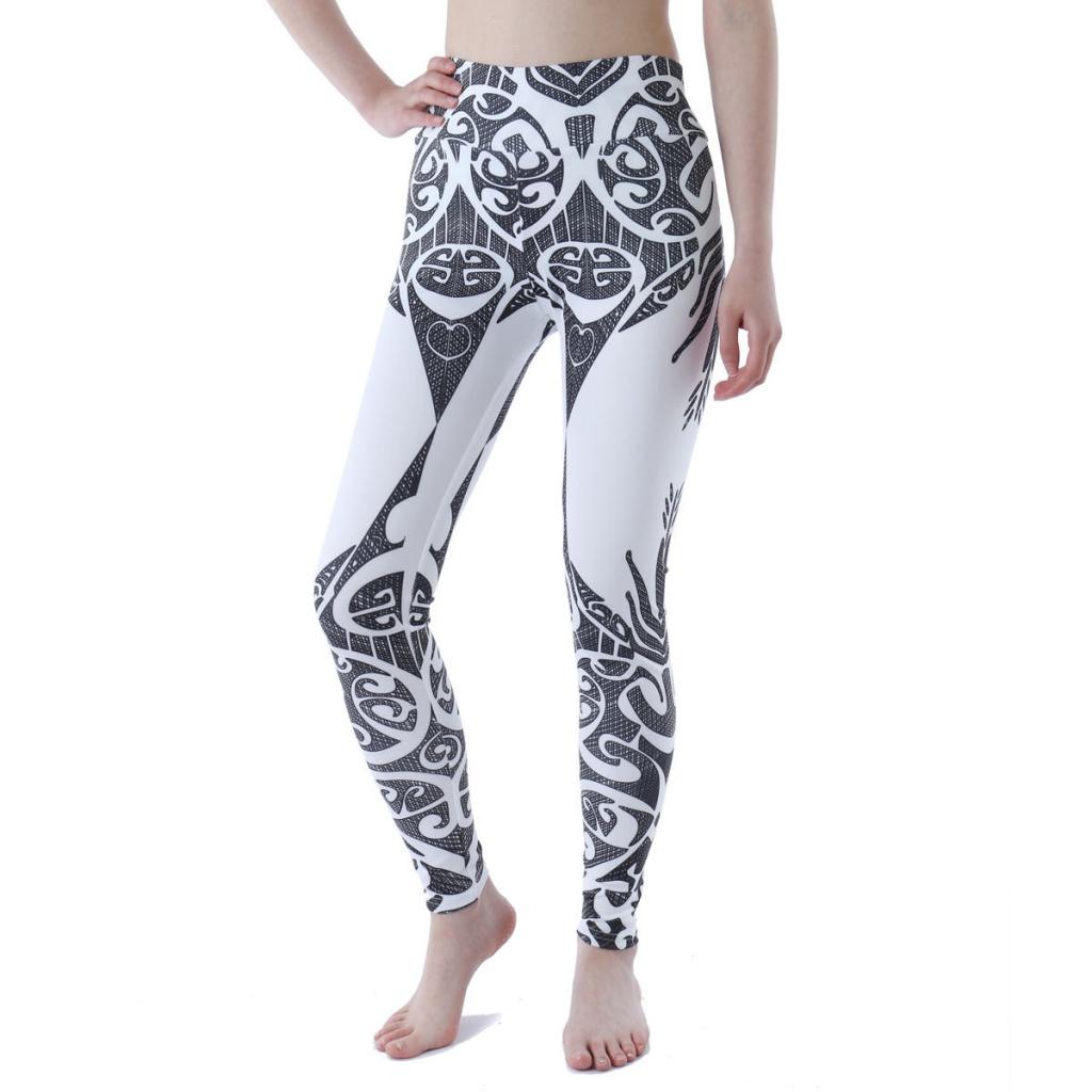 Европейские и американские онлайн-узкие брюки для йоги с красным принтом и высокой талией, супер эластичный узор, модные фитнес-штаны