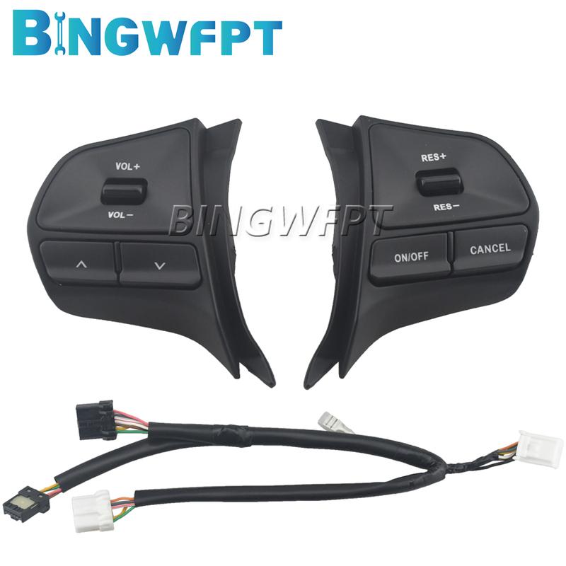 Pair Cruise Control Buttons For KIA Rio 2012 2013 2014 2015 2016 Multifunctional Steering Wheel Button Switch