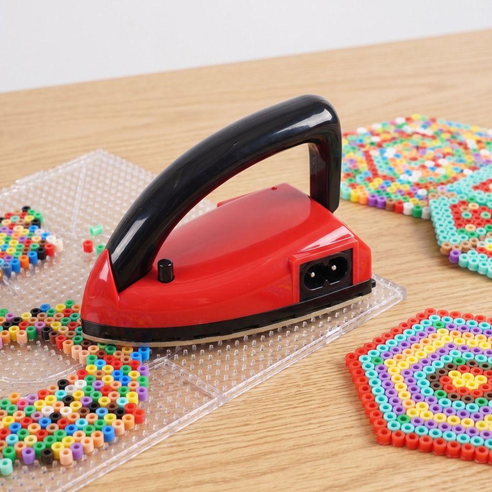 Smooth and Wear-resistant Mini Craft Iron Golden Bottom Plate Travel Flat Iron For Perler Beads