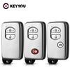 KEYYOU Smart Remote Car Key Shell Case For Toyota Aurion Avalon Landcruiser Camry Highlander RAV4 Fob 2 3 4 Buttons