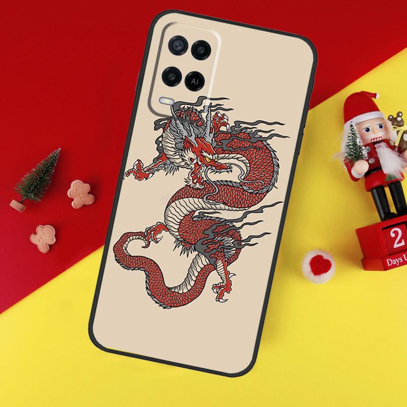 Чехол в японском стиле с драконом для Oppo A5 A6 Pro A15 A57 A17 A54 A74 A94 A76 A16 A96 A40 A60 A80 A18 A38 A58 A78 A98
