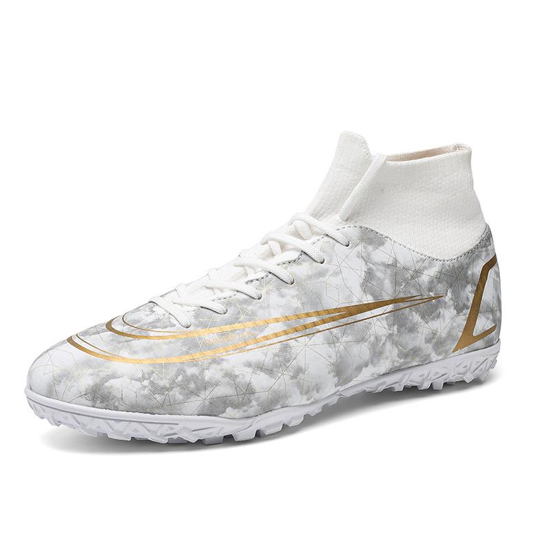Большой размер, Футбольные бутсы Мужские с высоким верхом Молодежные Студенческие Игровые Тренировочные бутсы Сломанные шипы Мужские