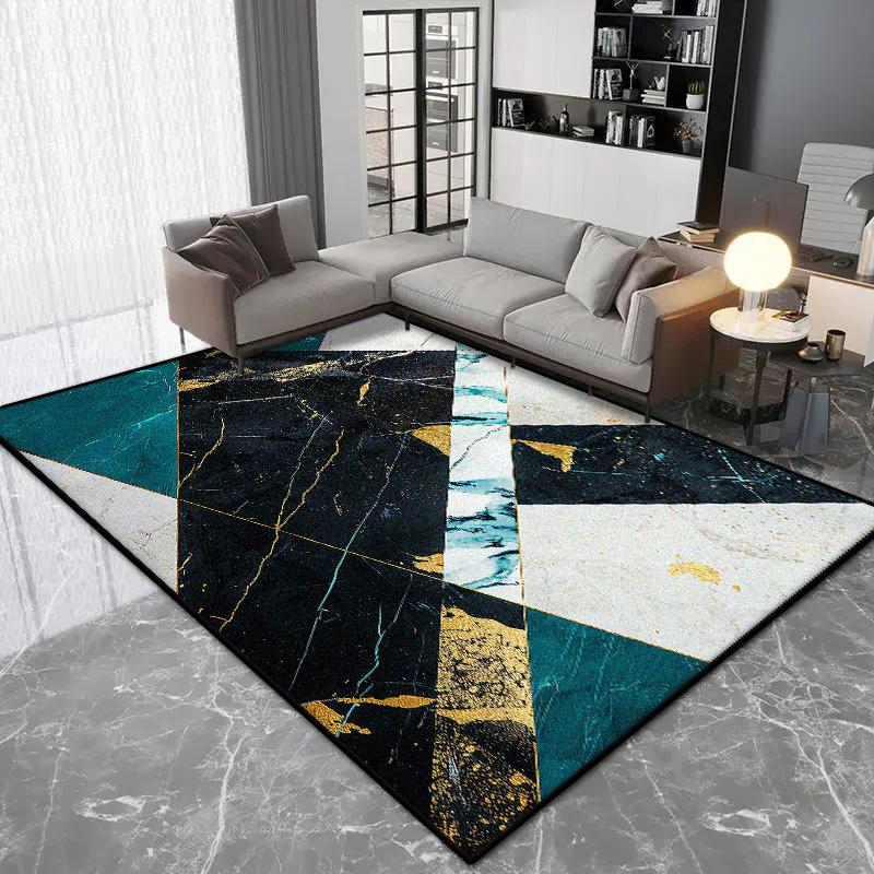 Ковер в скандинавском геометрическом стиле, роскошное украшение для гостиной, ковры большой площади для спальни, коврик для пола с противоскользящим покрытием, мягкий