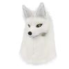 Halloween Party Simulated Plush Canine Wolf Head Half-Face Mask Viking Medieval Costume Headgear Prop