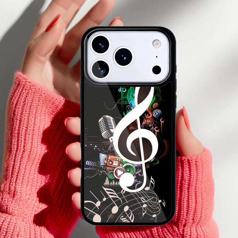 Музыкальные ноты Классическая музыка Искусство Чехол для телефона для iPhone 17 Air 16e 15 14 13 Pro Max Задняя крышка для 12 11 Pro Coque