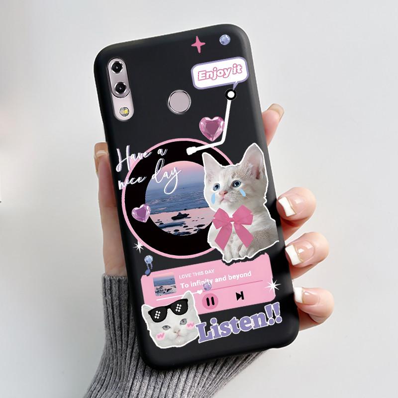Чехол для Asus ZenFone 5 5z ZS620KL ZE620KL Capa Coque Милый Мультяшный Рисунок Чехол Защитный Чехол Мягкий Силикон Черный Корпус