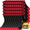 5/10/20 Pairs Men's Breathable Sports Socks - Moisture-Wicking, Reinforced Heel & Toe, All-Season Athletic Socks