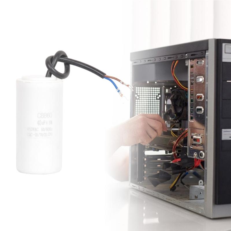 Пусковые конденсаторы CBB60 450 В переменного тока Конденсаторы для работы двигателя Конденсаторы для работы двигателя для двигателей и насосов