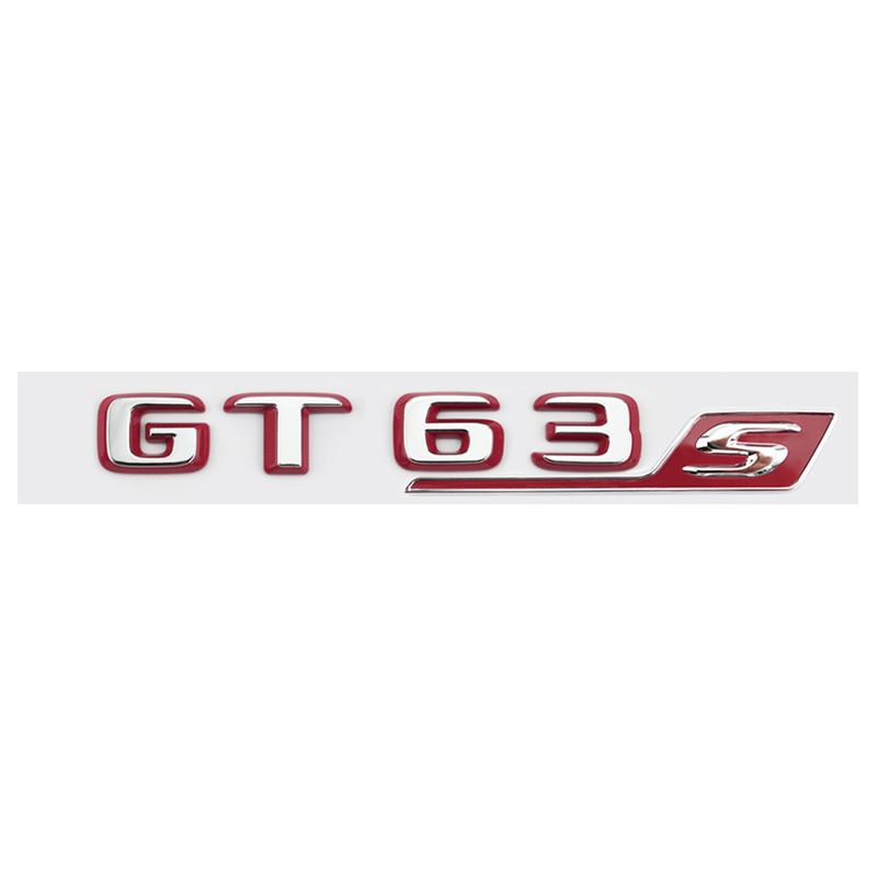 Подходит для Mercedes Benz задняя наклейка с буквами серебристо-красная версия C63S GT63S S63LGLE53 SL63S модификация W205 W206 C190 X290