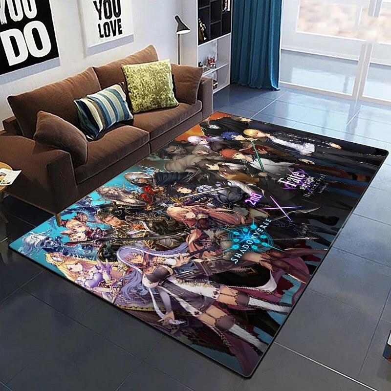 Fate Cartoon HD ковер с принтом, домашний ковер, детская комната, гостиная, стул, прикроватный современный простой напольный коврик, кавайный ковер