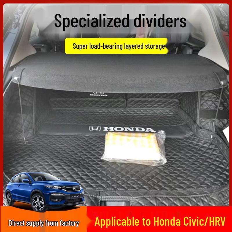 Крышка багажника и полка для груза в задней части Honda HRV