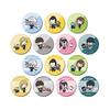Jujutsu Kaisen X Sanrio Characters Trading Kaitama Tamaori Matte Can Badge 14 Pieces BOX
