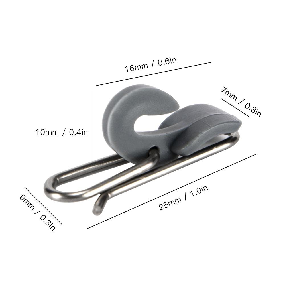 50PCS ABS Fishing Release Clips Lightweight Bait  Release Clips  Saltwater Fishing