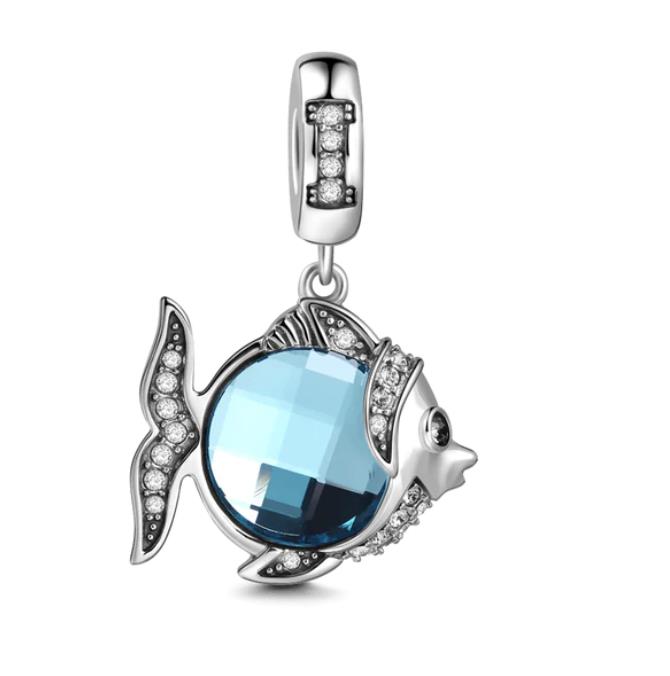 Новые медь Blue Collection Сова Дельфин Звездное Небо Мелкие Бусины-Подвески Совместимы С Оригинальными Подвесками Браслетами Для Женщин Сделай Сам