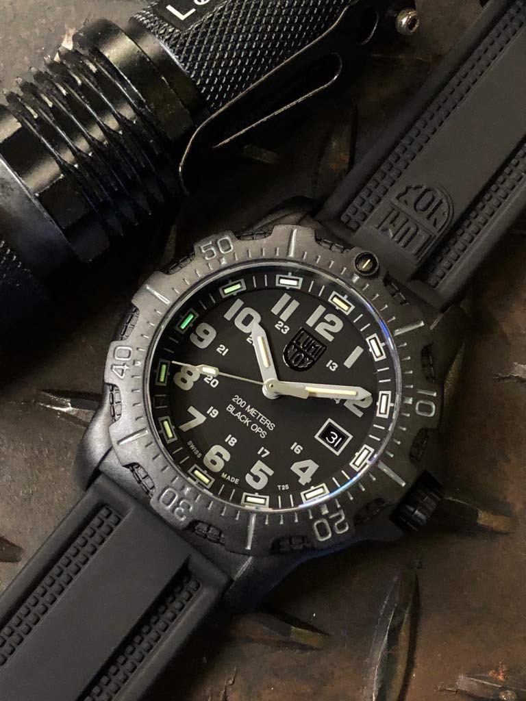 Мужские часы Luminox серии 8880 Black OPS, Официальный импорт, Черные
