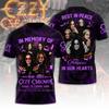 3D-печатная футболка Hot Rock Ozzy Band для мужчин и женщин, Спортивная футболка с круглым вырезом и коротким рукавом в стиле хип-хоп, Мужская одежда