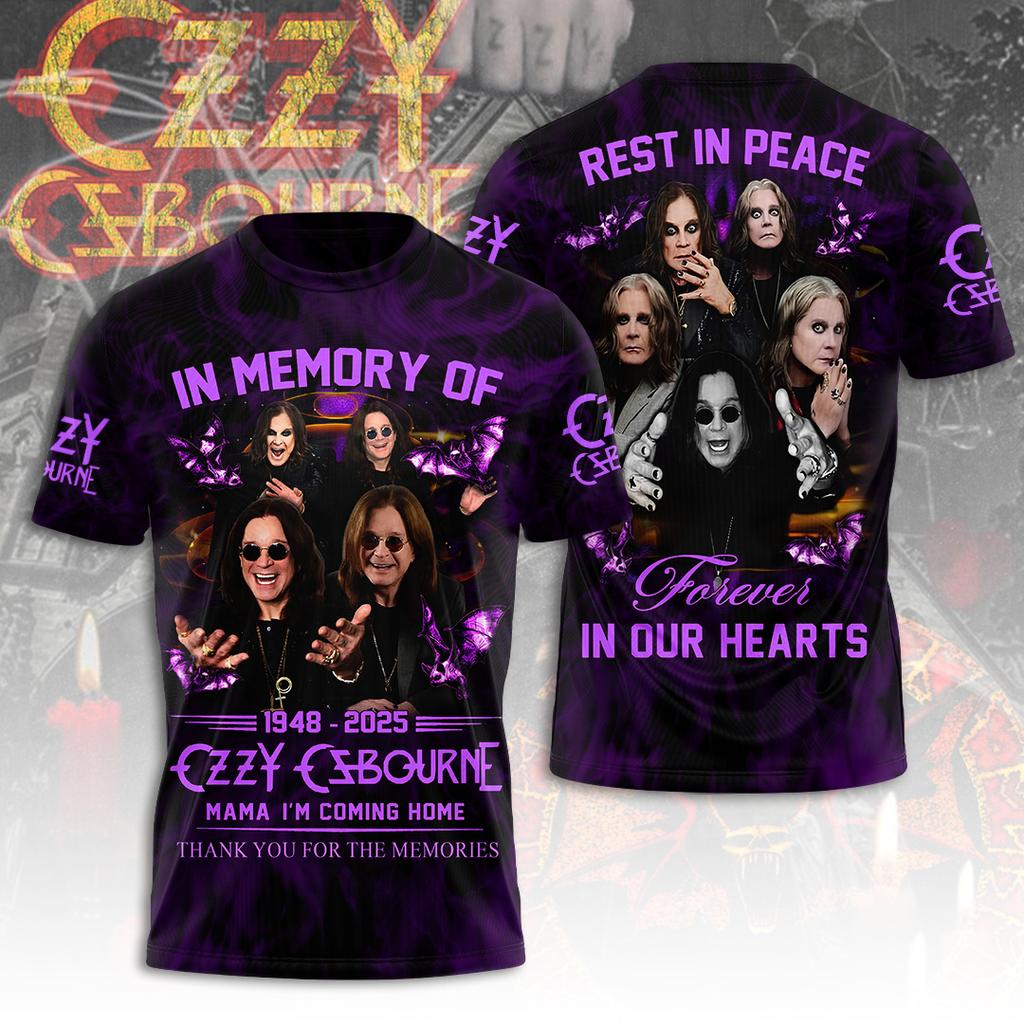 3D-печатная футболка Hot Rock Ozzy Band для мужчин и женщин, Спортивная футболка с круглым вырезом и коротким рукавом в стиле хип-хоп, Мужская одежда