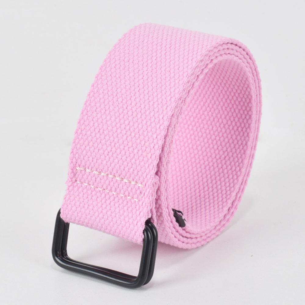 Ремень из хлопкового полотна с пряжкой и двойным кольцом, модный ремень для брюк для мужчин