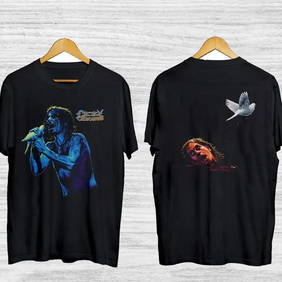 1997 Футболка Ozzy Osbourne Dove Черная, Футболка Ozzy Osbourne Подарки для фанатов