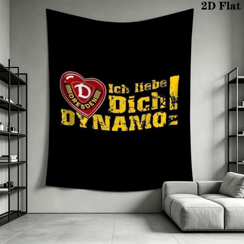 Sg Dynamo Dresden Wall Tapestry Aesthetic Wall Hanging Printed Fabric Blanket Decorative Tapestries for Bedroom Living Room Home Decor