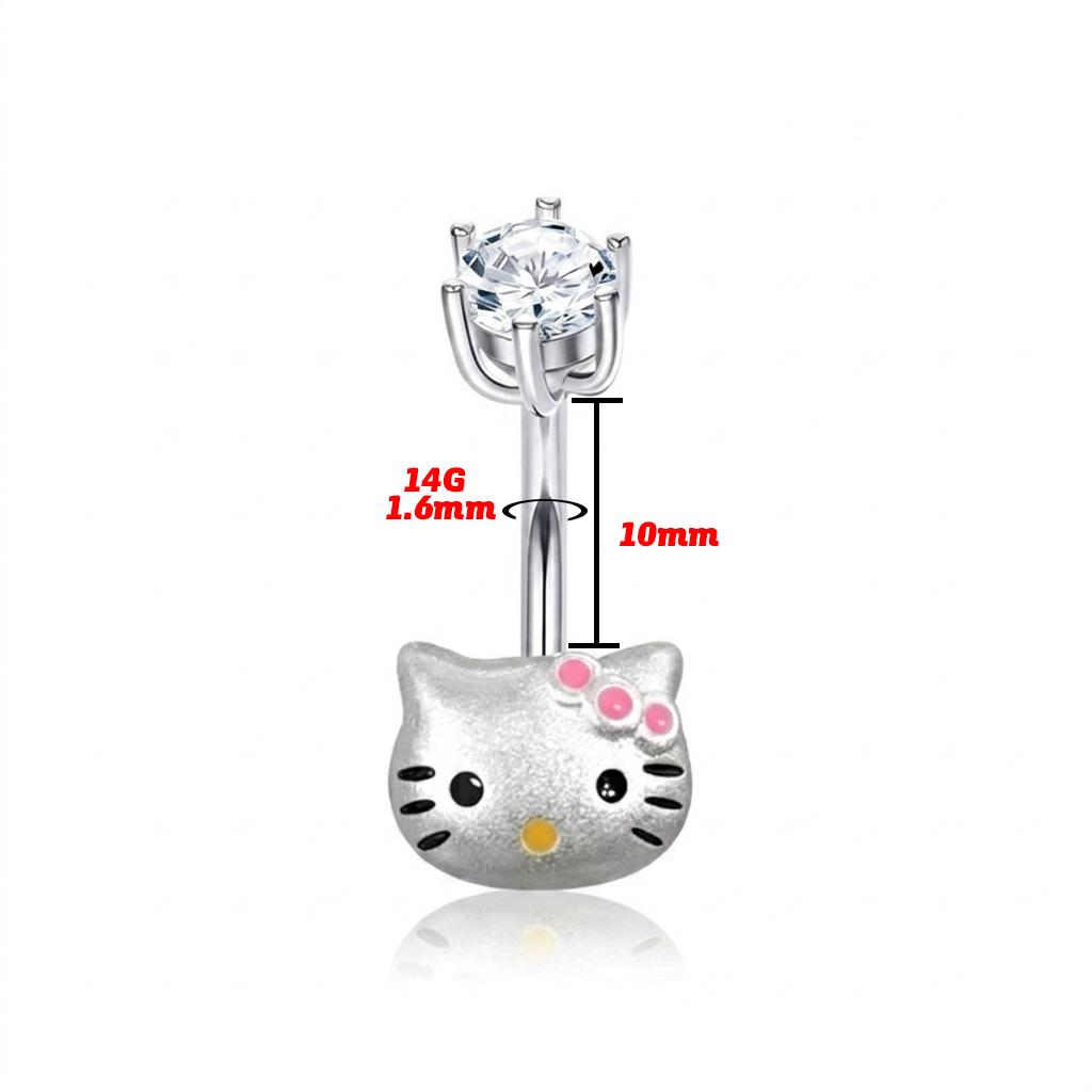 CrysPure Stainless Steel Belly Button Rings Body Jewelry for Girls