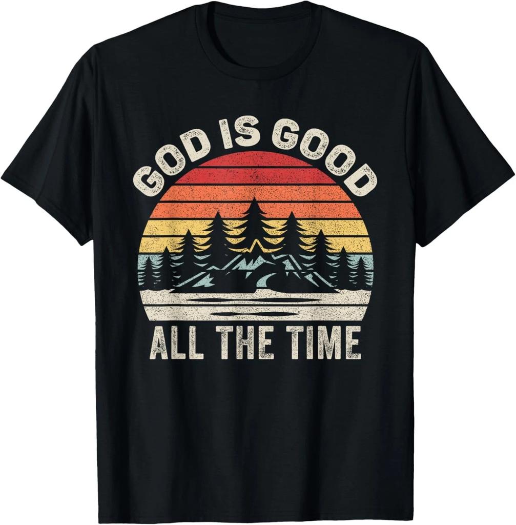 Funny Vintage Retro God is Good All The Time Christian Gift Unisex T-Shirt