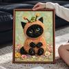 Набор для создания картины из жемчуга в рамке Милый Кот Пчела 3D Блестящая Бисерная Картина на Холсте для Спальни Гостиной Декор Настенное Искусство Украшение Эстетичный Декор Дома