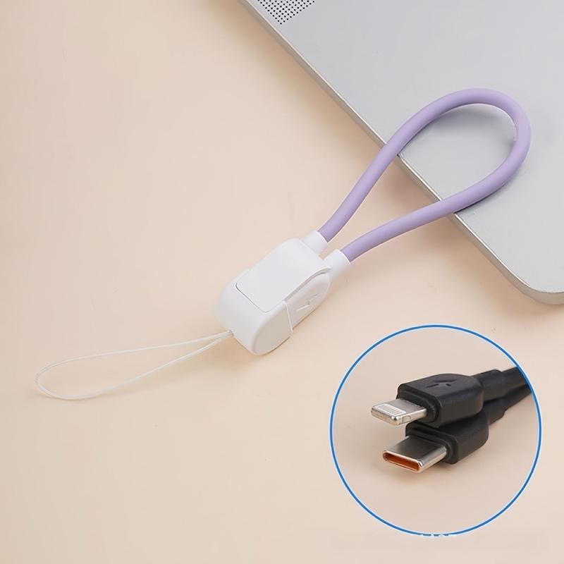 Кабель Type-C для быстрой зарядки Usb-C Короткий брелок Кабель для передачи данных Для Lightning Для iPhone Для Android Мобильный телефон Планшет Аксессуары