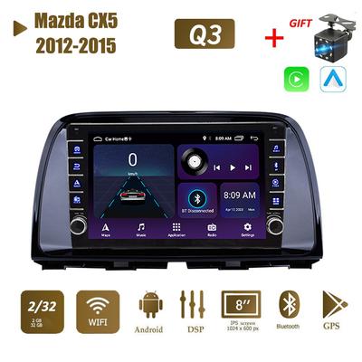 2 Din Android автомобильный радиоприемник мультимедийный видеоплеер для Mazda CX5 2012-2015 с кнопкой Carplay WiFi BT 2 + 32 ГБ