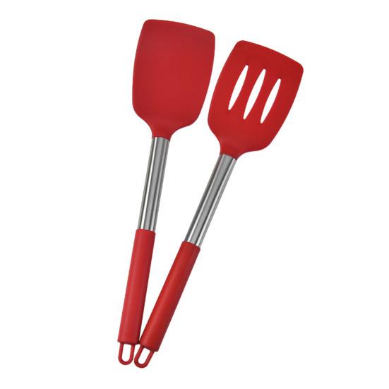 2 шт. силиконовая лопаточка с прорезями, пищевая термостойкость, можно мыть в посудомоечной машине, можно мыть в посудомоечной машине, жарить рыбные яйца, антипригарное покрытие