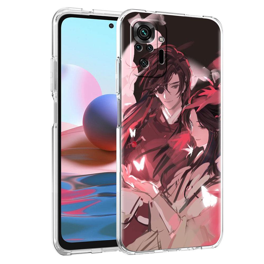 Silicone Cover For Xiaomi Redmi Note 10 9 Pro 9S 8 9C 7 8T 10S 9A 7A 8A K40 K20 Shockproof Soft Phone Case Style Tian Guan Ci Fu