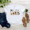 Funny Halloween Goose Tshirt Ghost T-Shirt Casual Short Sleeve Unisex T-shirts Spooky Goose T Shirt Women Clothes Halloween Gift