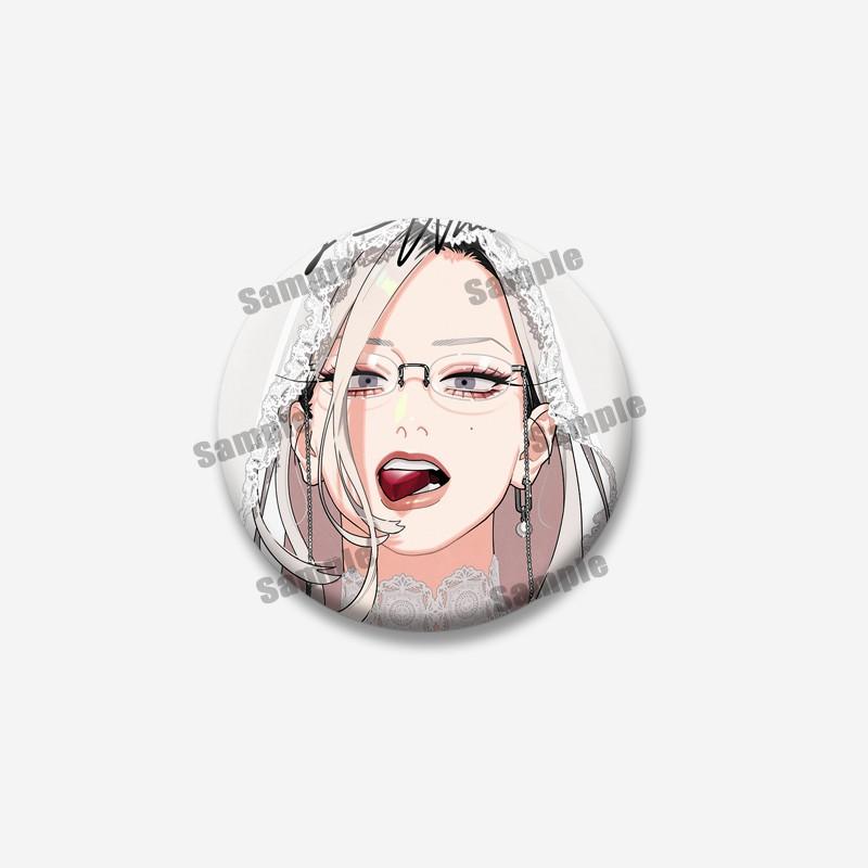 Gokurakugai Anime Enamel Pin Tao Saotome Alma Yoru Round Brooch Badge for Backpack Clothing Cute Cartoon Jewelry Accessory Gift