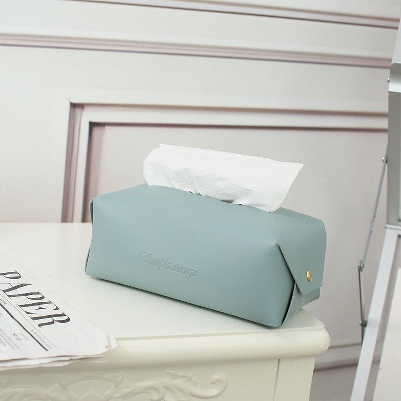 Кожаная коробка для салфеток, автомобильная коробка для салфеток, украшение для дома, гостиной, спальни, кухни, настольный скандинавский большой ящик для хранения, держатель для салфеток