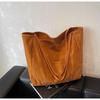 Ретро матовая сумка-тоут большой вместимости для женщин - 2024 Высококлассная сумка на плечо/подмышку